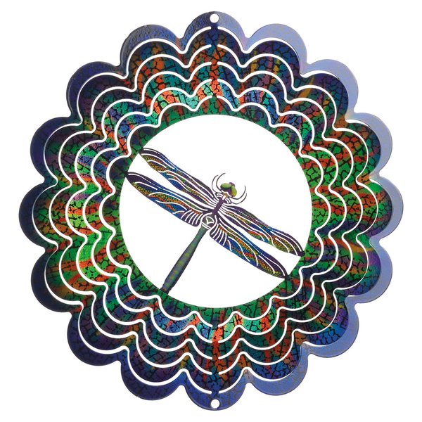 Next Innovations Kaleidoscope Dragonfly Blue Wind Spinner 101404006-BLUE